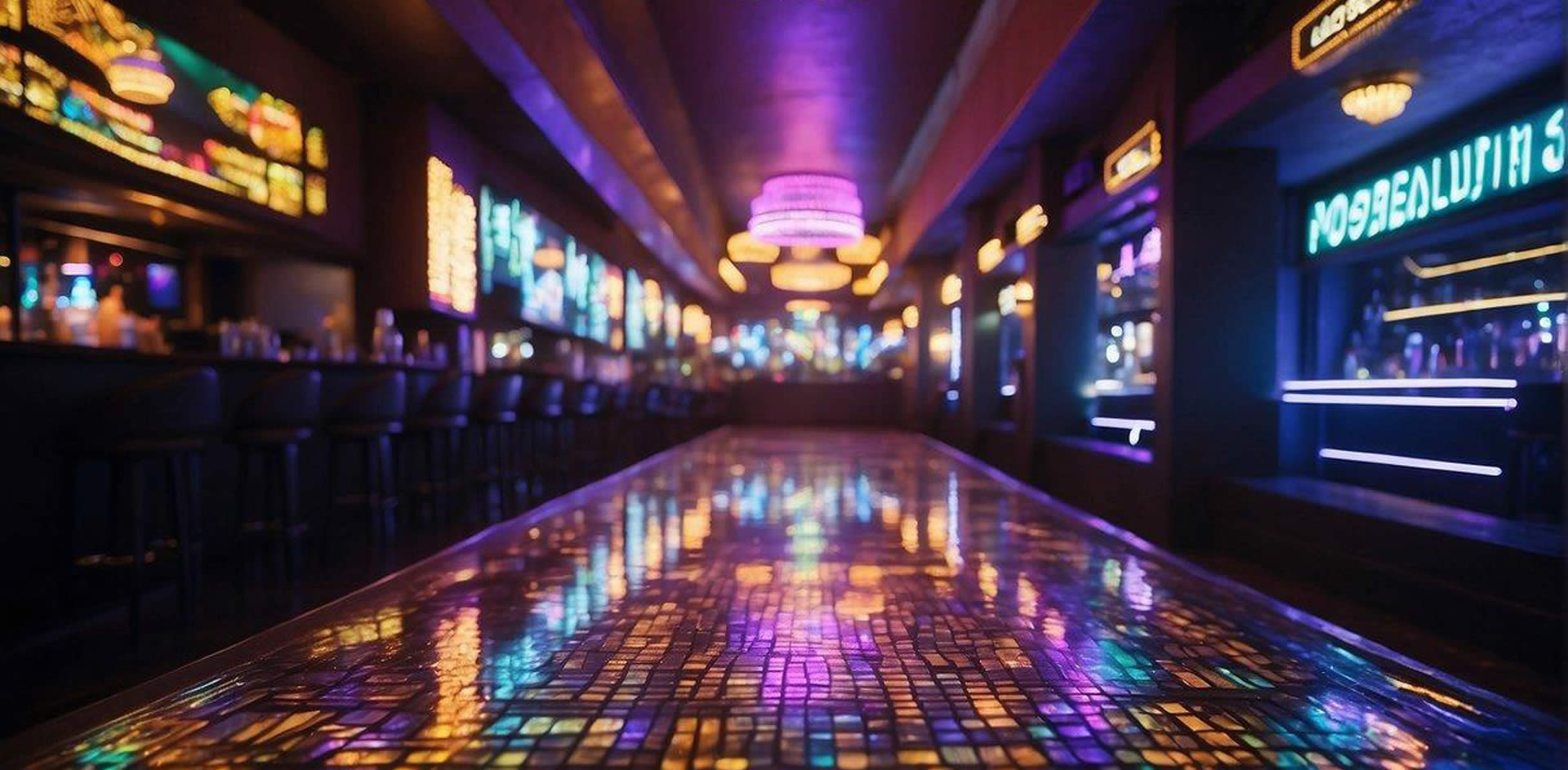 Vibrant neon lights illuminate the bustling dance floors of Phoenix's top nightclubs, where music pulses and crowds sway in celebration